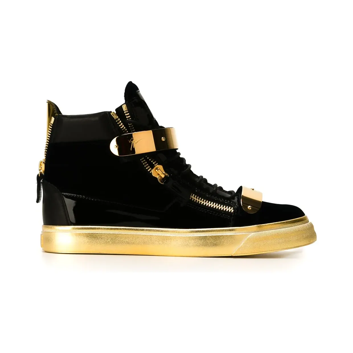 Giuseppe Zanotti High-Top-Sneakers mit Reißverschlüssen “Blue” (RM6027001)