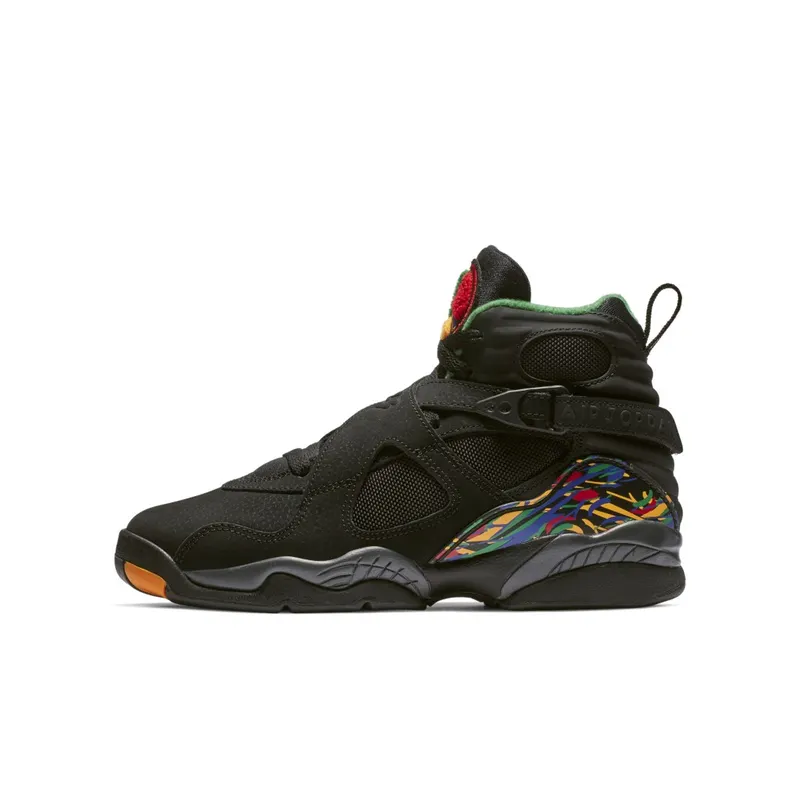 Jordan 8 Retro Tinker Air Raid (GS) Black/Light Concord-Aloe Verde (305368-004)