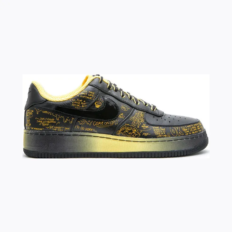 Nike LIVESTRONG x Busy P x Air Force 1 SPRM I/O ’08 ‘Busy P’ Black/Black-Varsity Maize (378367-001)