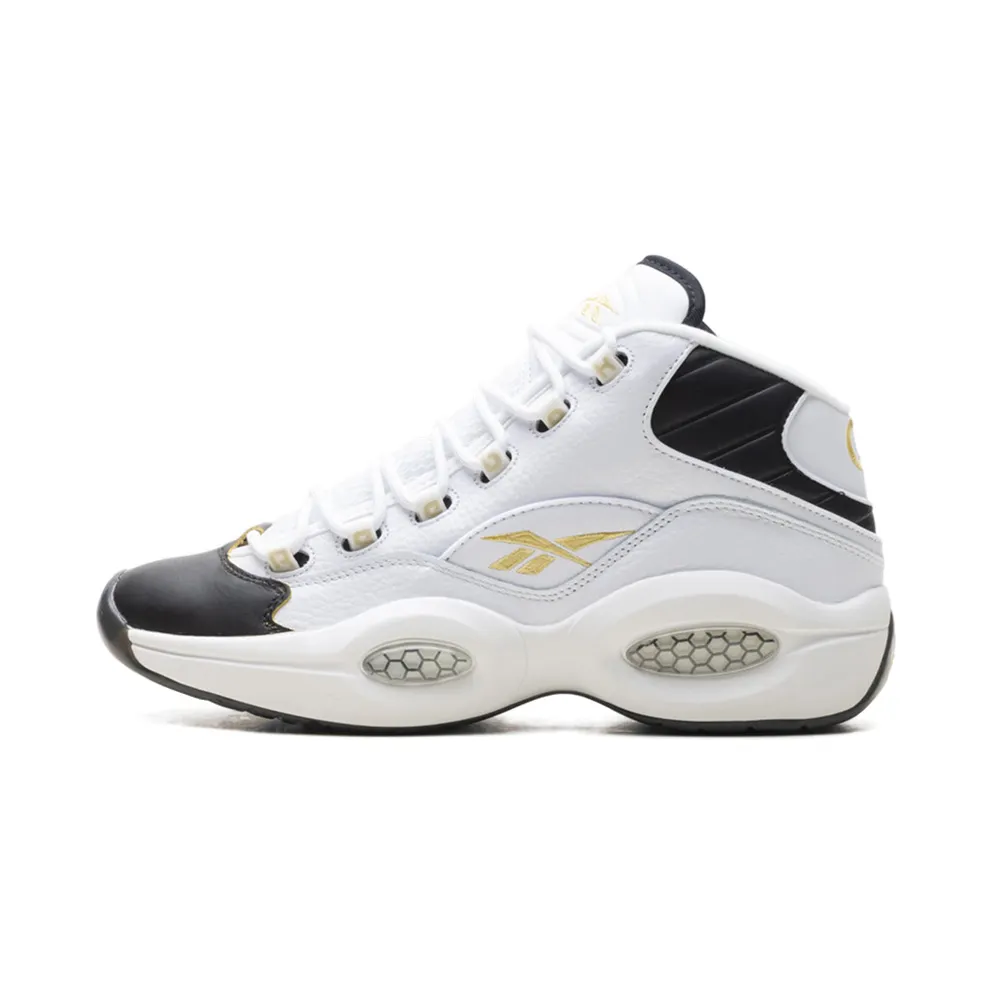 Reebok Question Mid Black Toe White/Black-Gold (Other Brands Other)