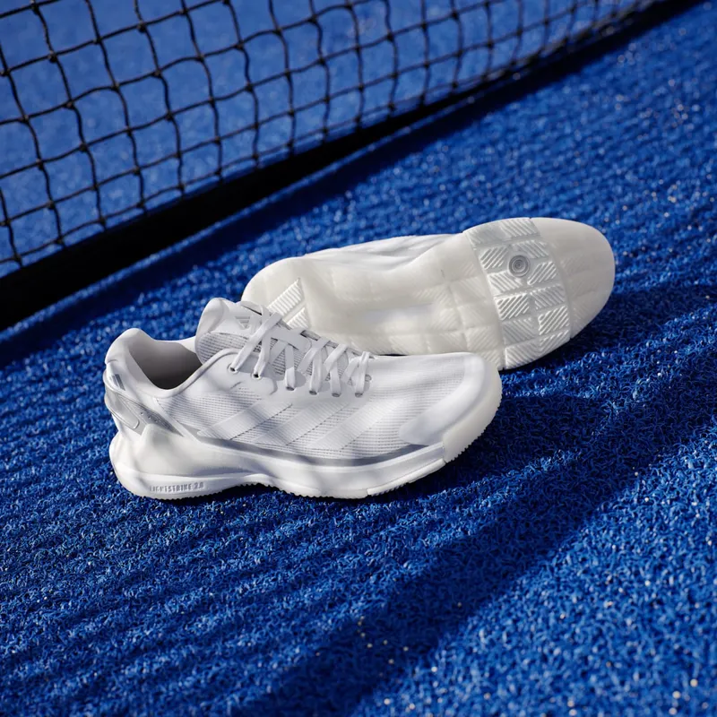 Adidas Crazyquick Lightstrike Padelschoenen Cloud White / Cloud White / Zero Metalic (JR4659)