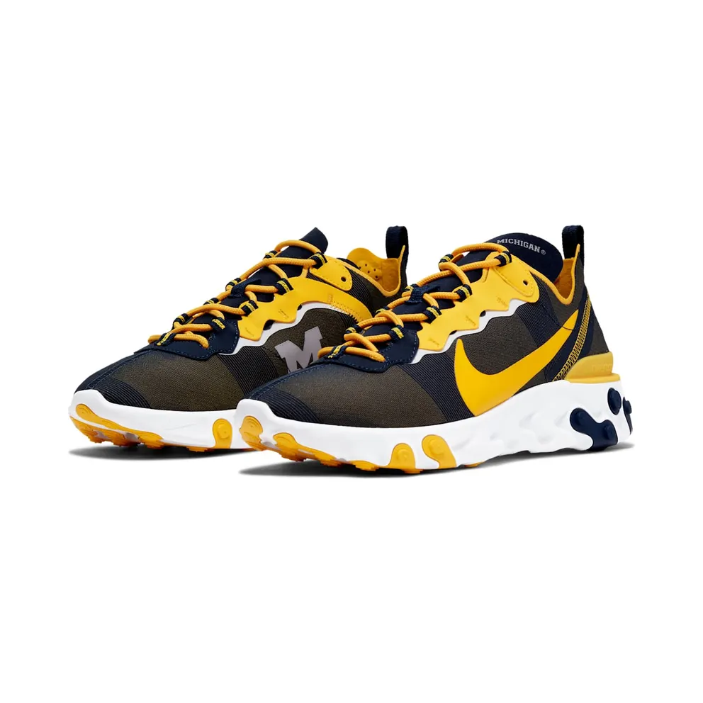 Nike React Element 55 Michigan College Navy/White-Amarillo (CK4846-400)