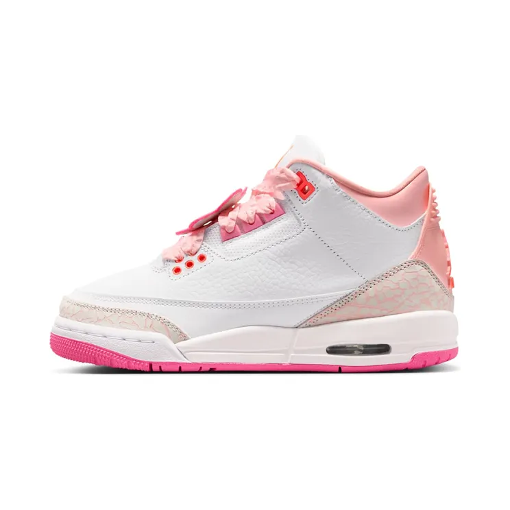 Air Jordan 3 GS Spring Flowers “Pearl Pink / Pink Bloom / Pink Glow / Hyper Orange” (II0599-600)
