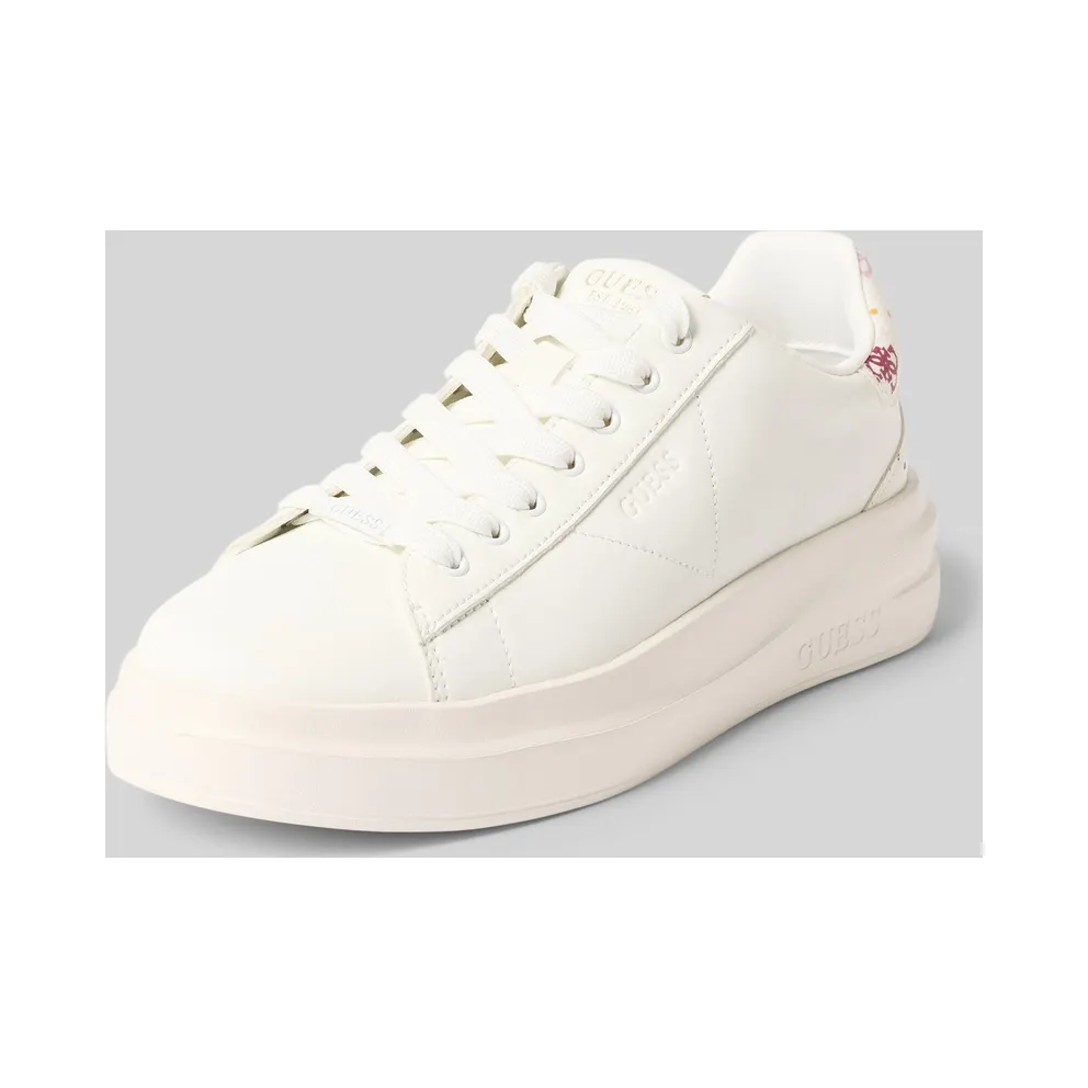GUESS USA Sneaker van een mix van leer and textiel model ‘ELBINA11’ (FLPE11LEA12)
