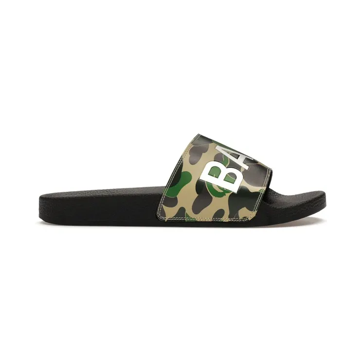 A Bathing Ape ABC Camo Slide Green (2023) (1J30-191-010)