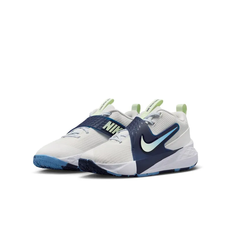 Nike Team Hustle D 12 White Midnight Navy Volt Tint (HF6279-104)