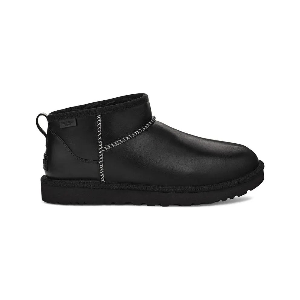 UGG Classic Ultra Mini LTHR Regen Boot Black (1158191-BLK)