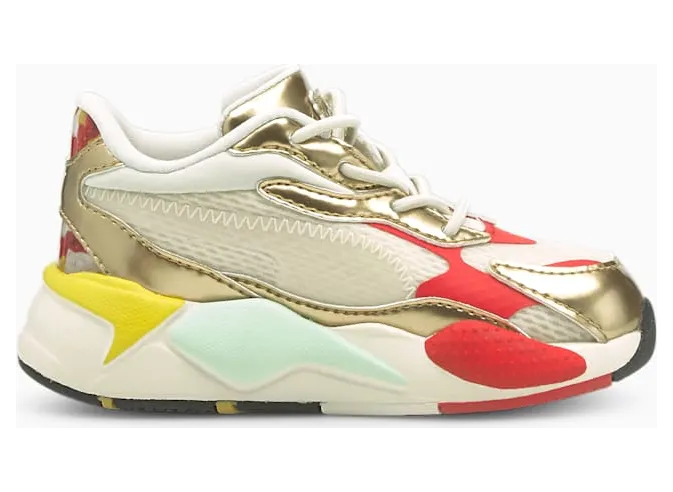 Puma x HARIBO RS-X3 met alternatieve sluiting Wit/Goud (383474-01)