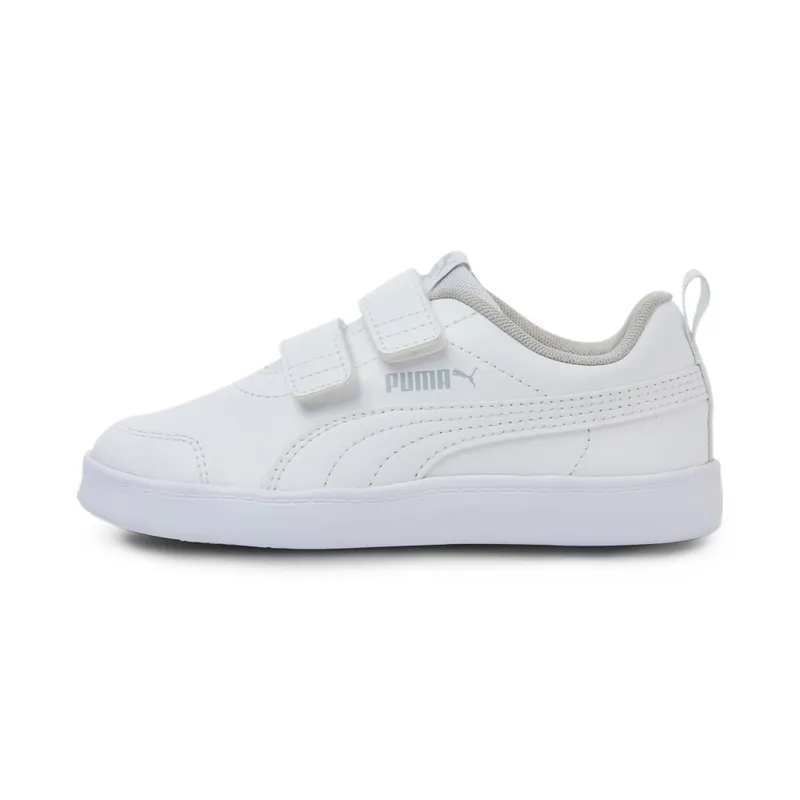 PUMA Courtflex V2 Kids’ White/Gray Violet (371543-04)