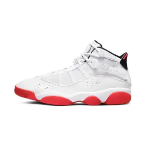 Jordan 6 Rings “White / Black / University Red” (322992-160)