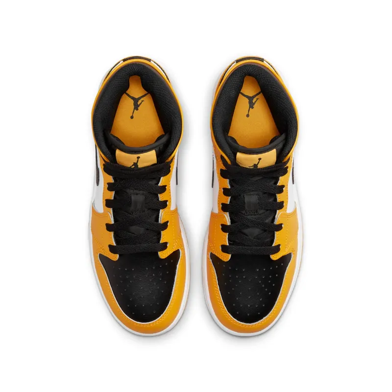 Jordan 1 Mid Older Kids’ Yellow (554725-701)