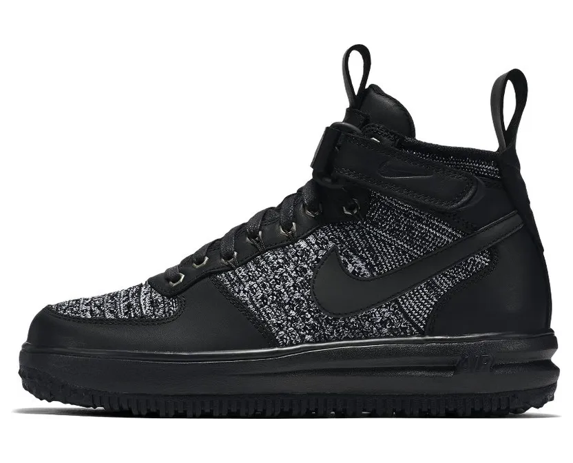 Nike Lunar Force 1 Flyknit Workboot Black/White/Cool Grey/Black (860558-001)