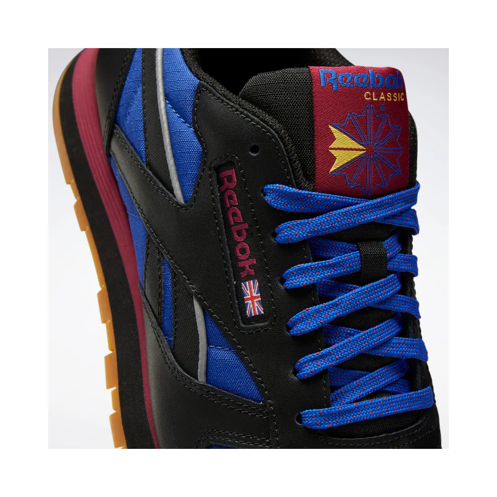 Reebok CL LTHR Core Black / Bright Cobalt / Punch Berry
