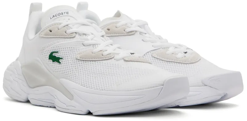 Lacoste White Aceshot Sneakers (43SMA0013)