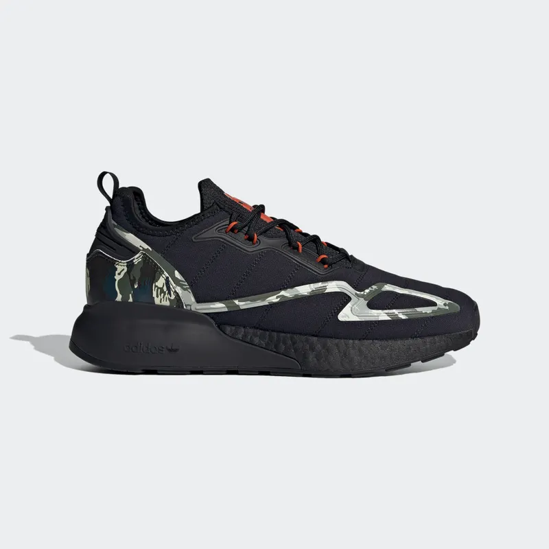 adidas ZX 2K Boost Core Black / Core Black / Collegiate Orange (GW2328)