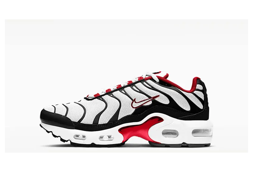 Nike Air Max Plus “Black / University Red / White” (CD0609-007)