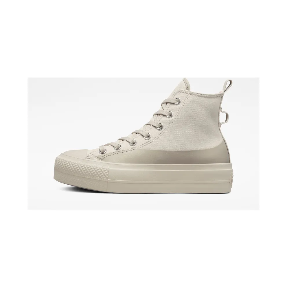 Converse Chuck Taylor All Star Lift Platform Water-Repellent Canvas Desert Sand/Stone Mauve (A04262C)