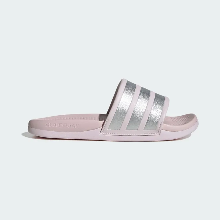 adidas Adilette Comfort 2.0 Slides “Almost Pink / Silver Metallic / Almost Pink” (JP9122)