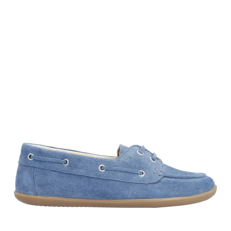 GROUNDIES Bay suède mocassins with veters – Blue (GND12031207)