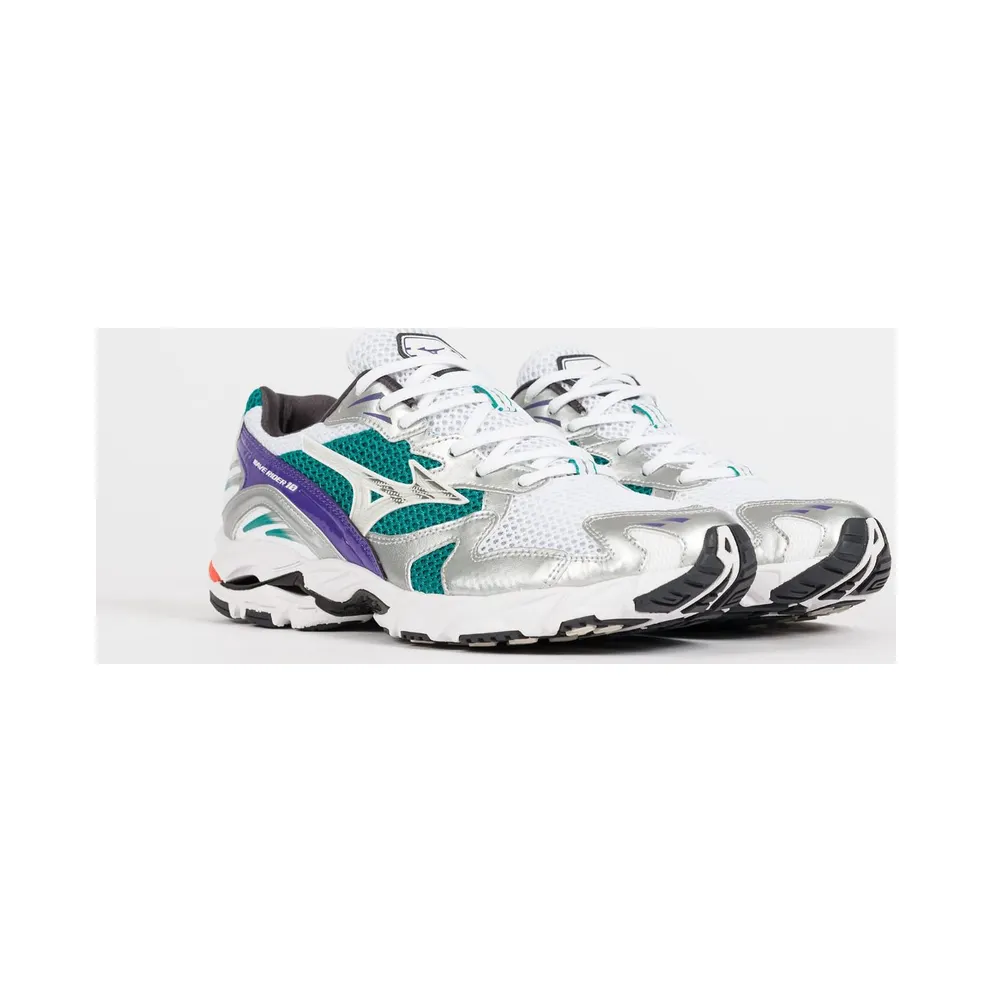Mizuno Wave Rider 10 White Silver Teal Purple (D1GA210407)