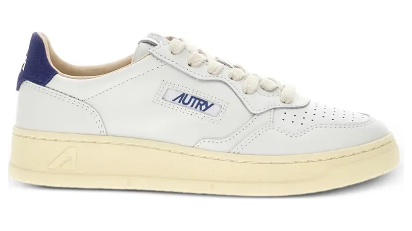 Autry Medalist low-top met geperforeerde details “White” (AULWBJ03)