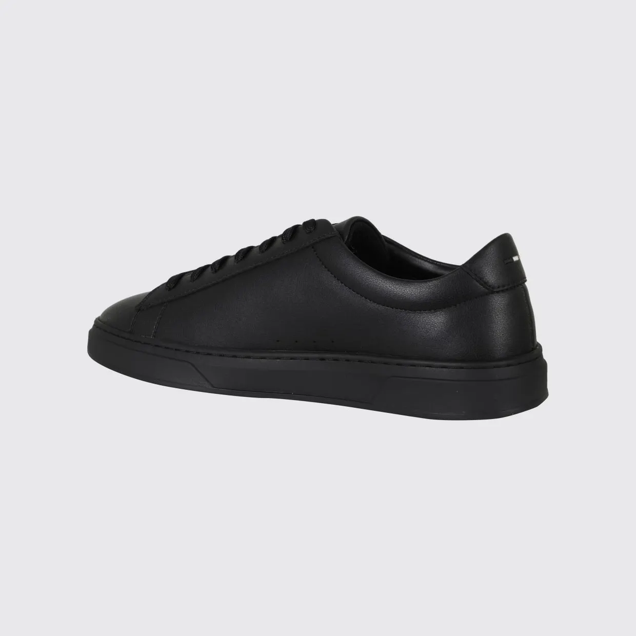 Boss Kieran Low-Top Trainers in Smooth Leather with Printed Logo Black (50552853007) (2)