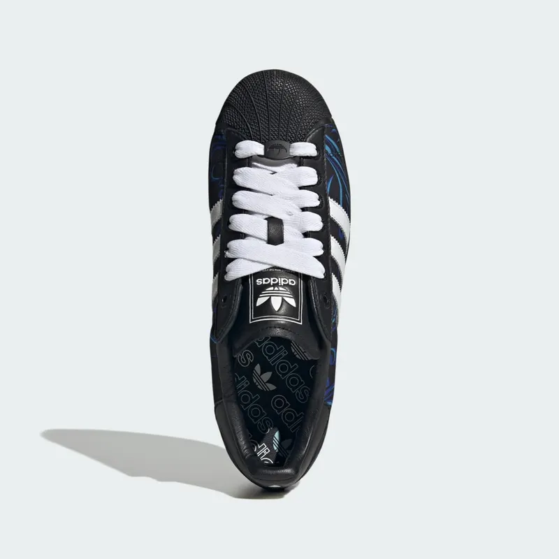Adidas SUPERSTAR II Shoes Core Black / Cloud White / Lucid Blue (KJ1251)