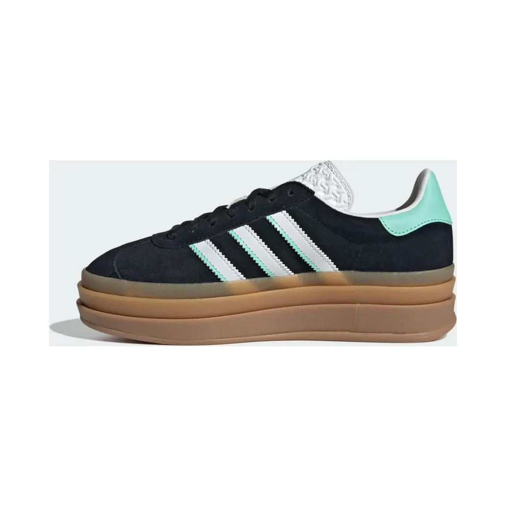 adidas Gazelle Bold Black White Mint Gum (IH6456)