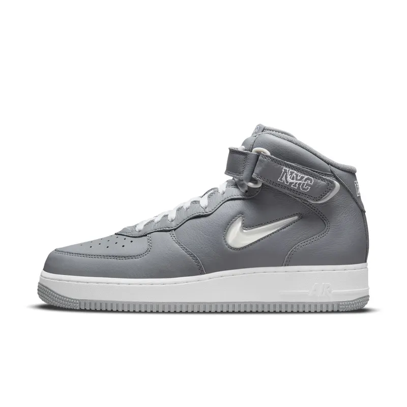 Nike Air Force 1 Mid QS Jewel NYC Cool Grey – “Cool Grey / White-metallic Silver” (DH5622-001)
