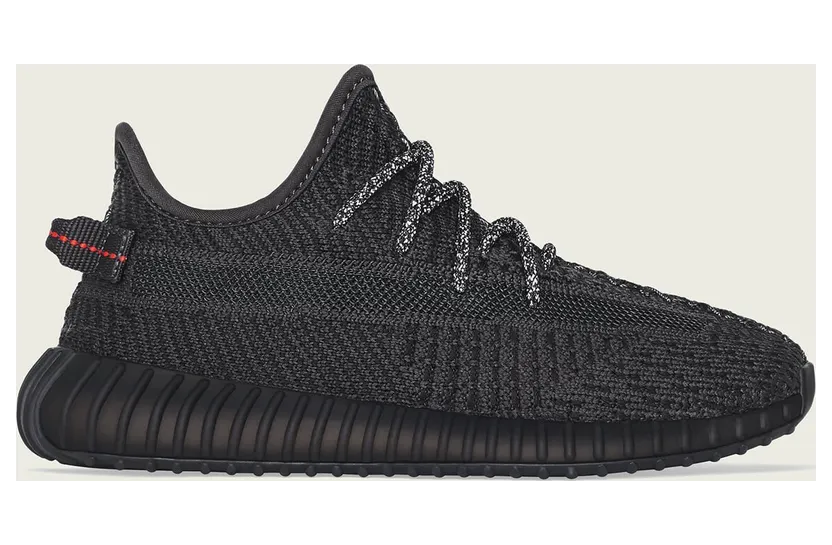 Adidas Yeezy Boost 350 V2 Kids ‘Black Non-Reflective’ Black/Black/Black (FU9013)