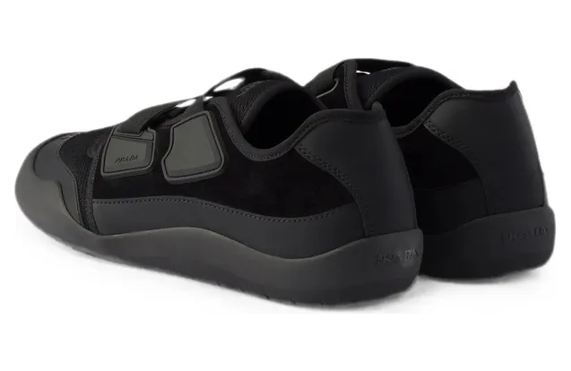 Prada Speedrock Leather and Mesh Fabric “Black” (2EE487 F G000 3H0K F0002) (3)