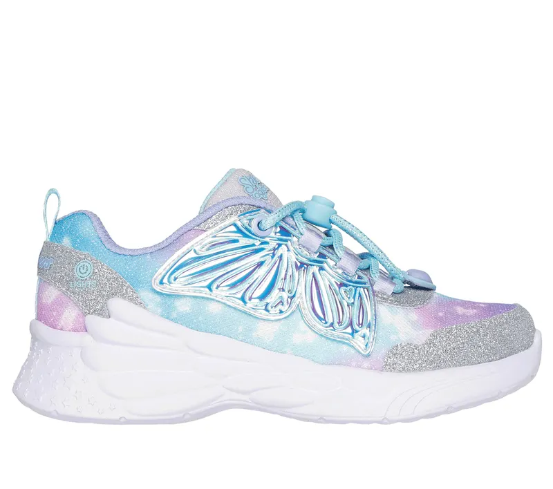 Skechers Dream Racer – Wing Brites “Silver / Lavender” (303055LSLLV)