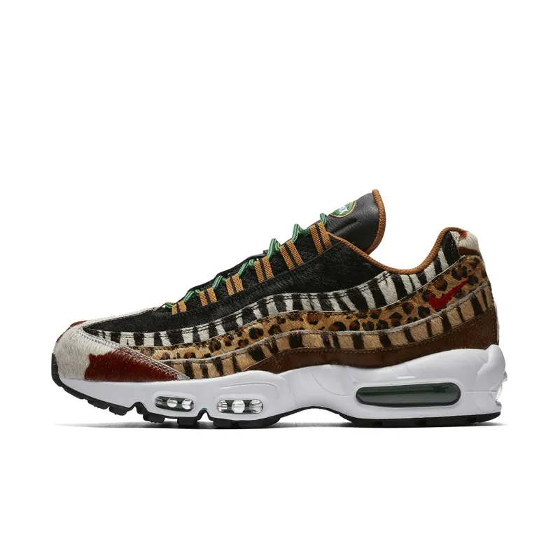Nike Air Max 95 Atmos Animal Pack 2.0 (2018 Animal Print Box) Pony/Sport Red-Black-Classic Green (AQ0929-200)