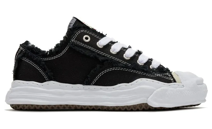 Maison Mihara Yasuhiro Hank OG Sole Canvas Low Frayed Black (A10FW714-BLK)
