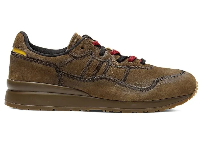 Onitsuka Tiger Ally Stitch Brown Storm Vibrant Yellow (1183C447-201)