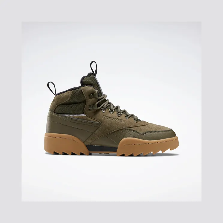 Reebok Exofit Hi Plus Ripple Schoenen Army Green / Black / Reebok Rubber Gum-04