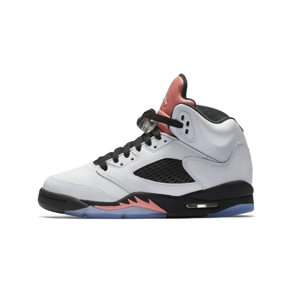 Jordan 5 Retro Sunblush (GS) White/White-Sunblush-Black (440892-115)
