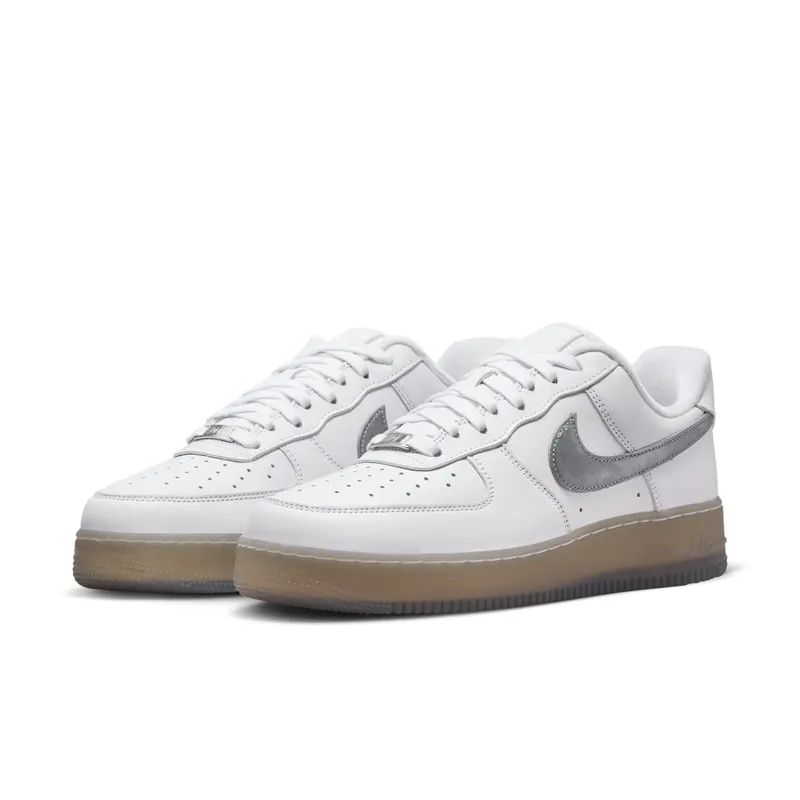 Nike Air Force 1 “White / Metallic Silver” (DX3945-100)