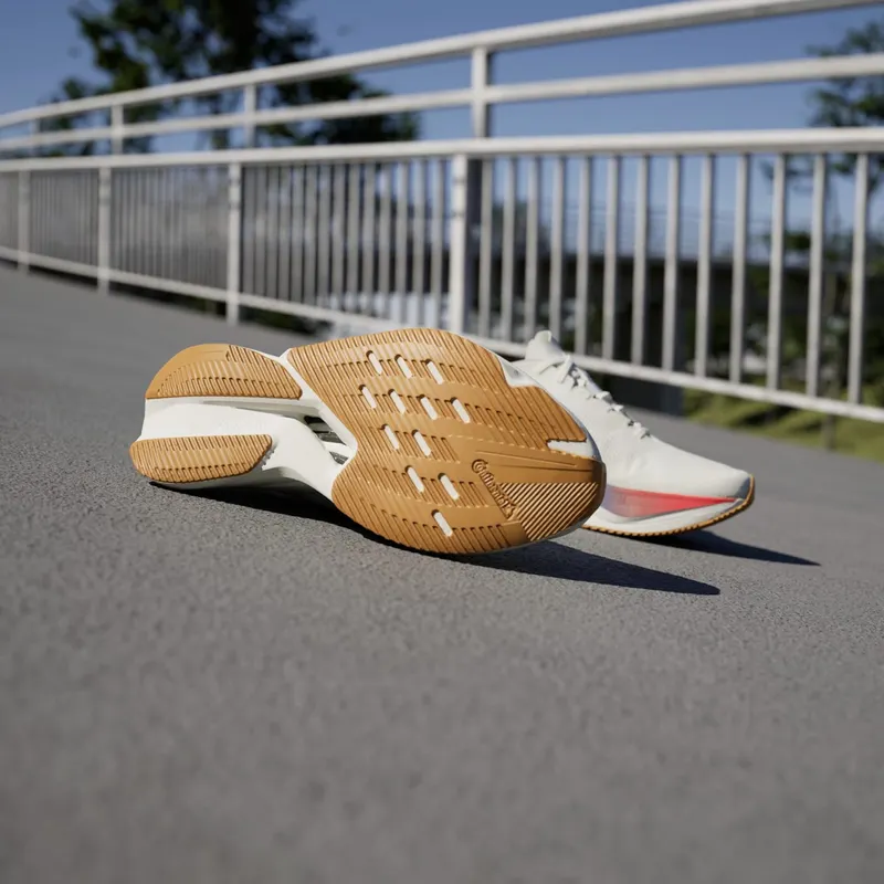 Adidas Adizero Boston 12 Core White / Matte Silver / Pure Ruby (JI4480)