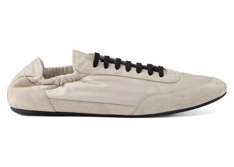 Prada Collapse Sneakers Re-Nylon Suede Elasticized Ivory (2EG479_D7C_F0304_F_G001)