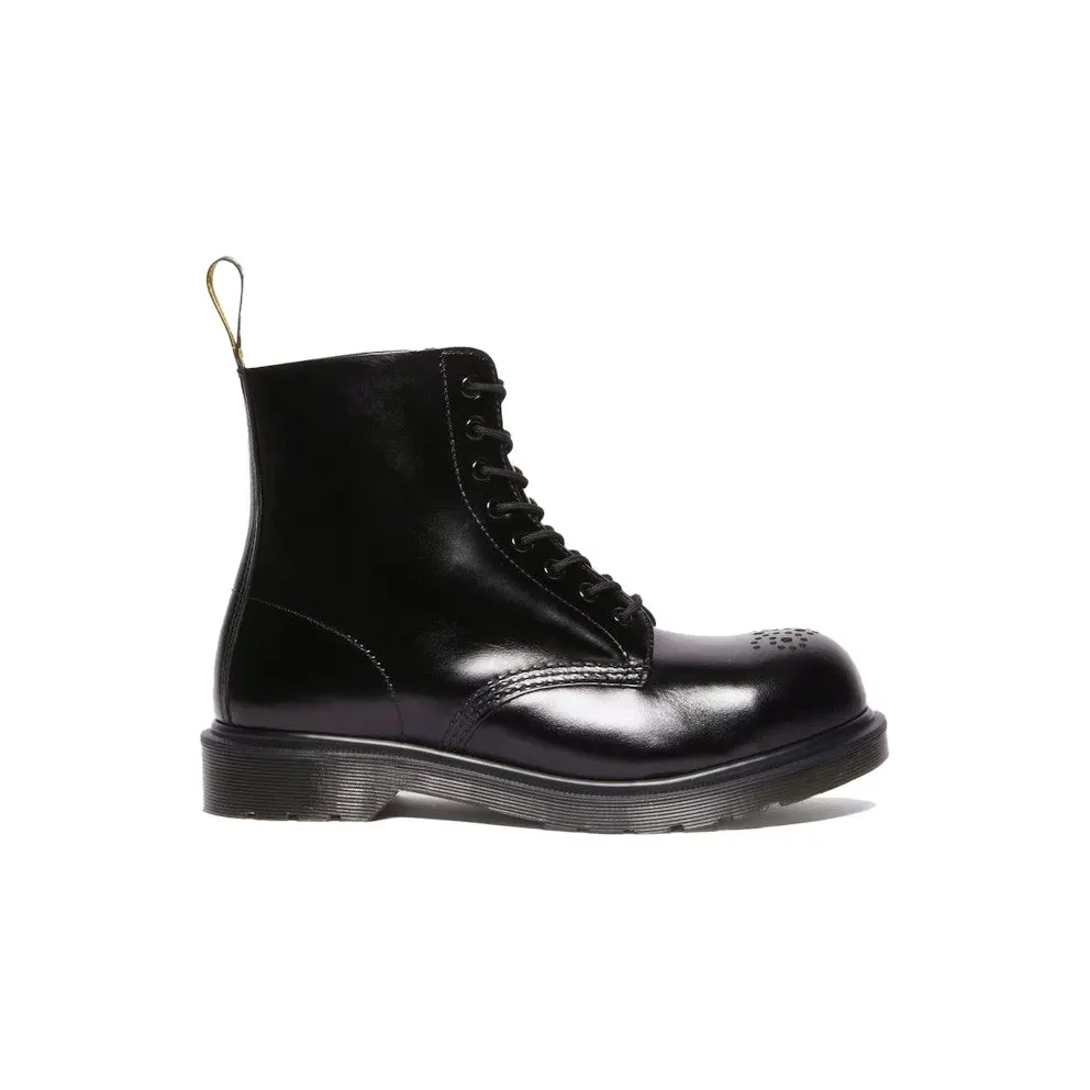 Dr. Martens 1460 Analine Leather Steel Toe Boots Black (41001001)