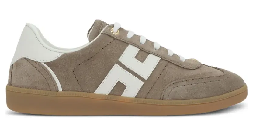 Elisabetta Franchi Leren sneakers met logodetail – Geel (SA61G61E2)