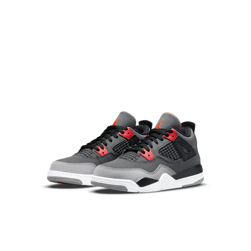 Jordan 4 Retro Infrared (PS) – “Dark Grey / Infrared 23-black-cement Grey” (BQ7669-061)