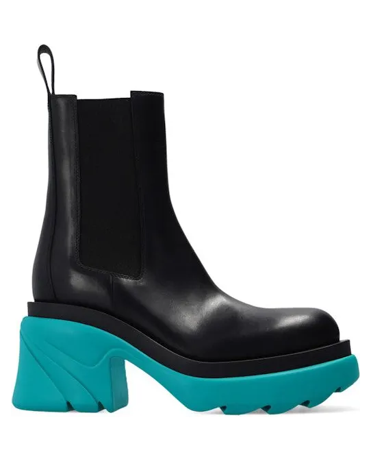 Bottega Veneta Flash Platform Ankle Boot Black Water (667148VBS501474)