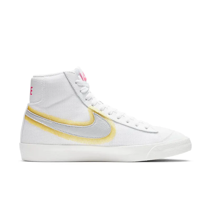 Nike Blazer Mid 77 Cotton Waffle White University Gold White/Metallic Silver-University Gold-Soar (CZ8105-100)