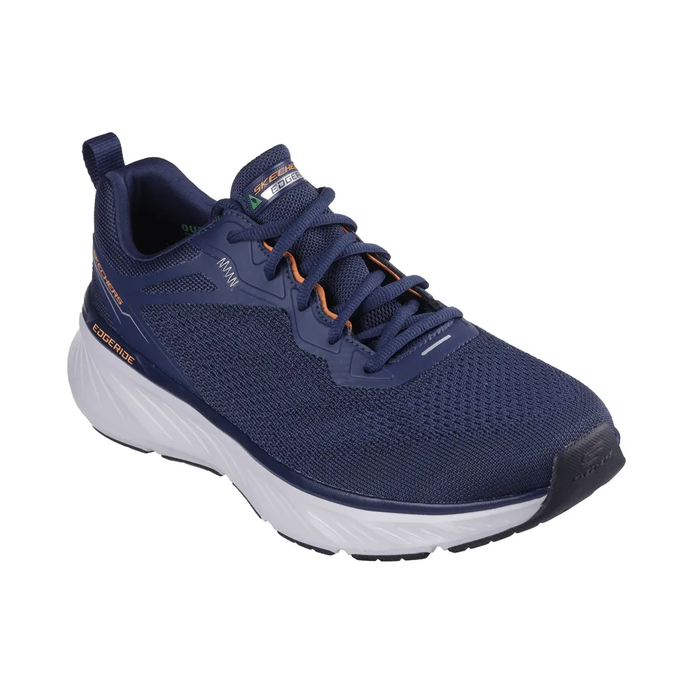 Skechers Relaxed Fit: Edgeride – Exxo – Marine / Orange – “Blue” (232836 NVOR)