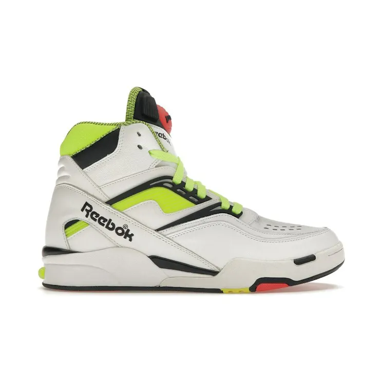 Reebok Twilight Zone Pump White Neon Yellow (2015) (J10323)