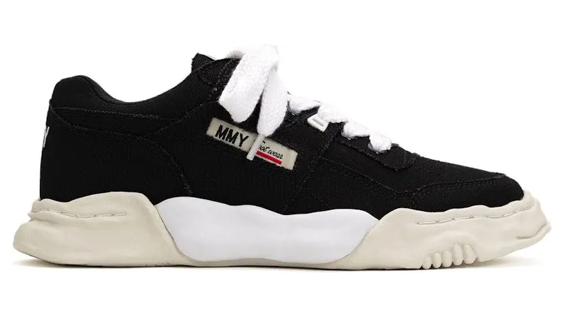 Maison Mihara Yasuhiro Parker OG Sole Canvas Low Black White (A13FW740-BLACK)