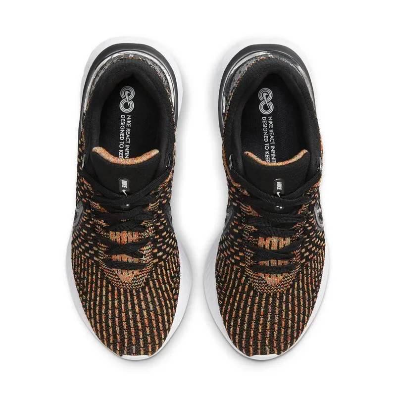 Nike React Infinity Run Flyknit 3 Road Running Black (DD3024-002)