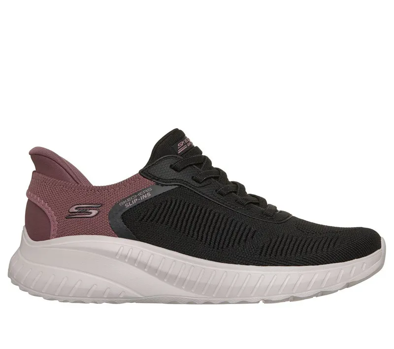 Skechers Slip-ins: BOBS Sport Squad Chaos Sneaker Black/Mauve